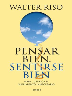 cover image of Pensar bien, sentirse bien